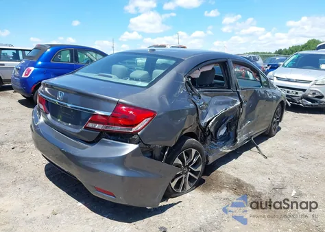 2013 Honda Civic Ex-L из США, поврежденный, VIN 2HGFB2F98DH515580